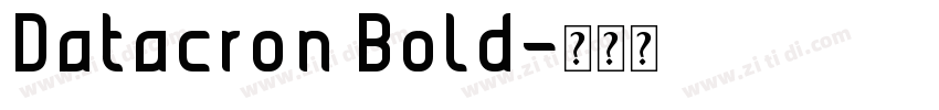 Datacron Bold字体转换